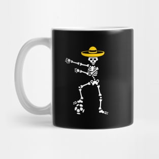 Mexico football soccer floss dance flossing skeleton Dia de muertos Mug